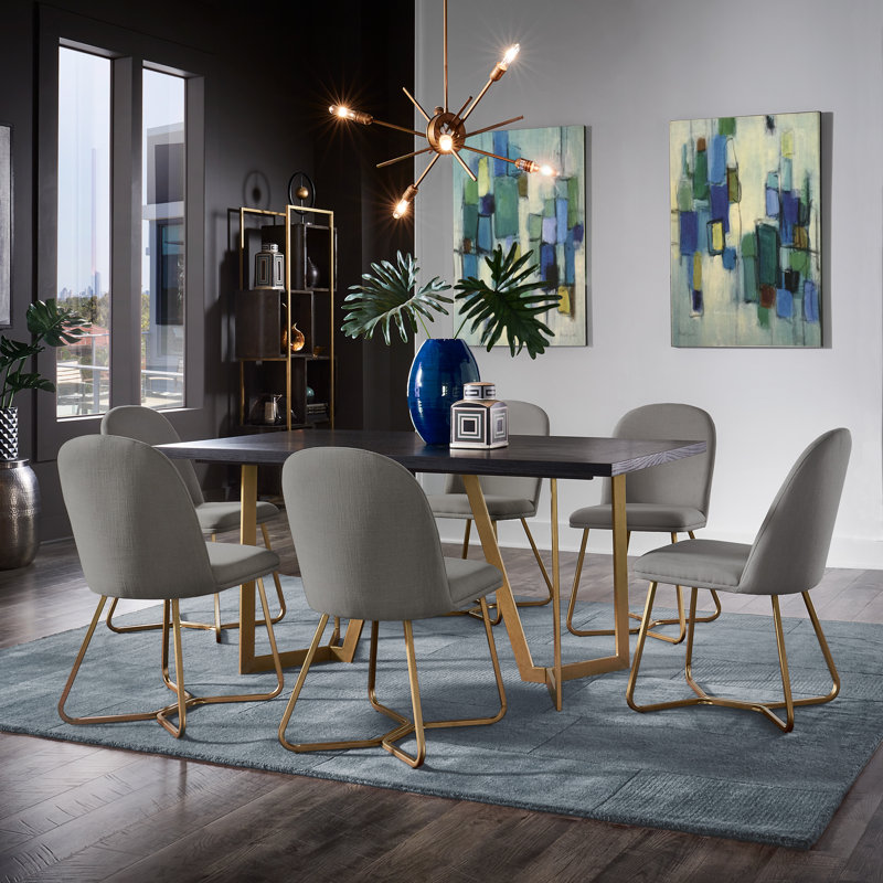Ensemble repas pour 6 personnes Ainhoa, Gris silex