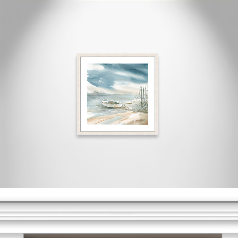 Avnoor «Subtle Mist III», reproduction de peinture à l'aquarelle encadrée, H 24 po x l 24 po x P 1,13 po