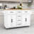 Rolling Kitchen Island Cart with Drop Leaf, Power Outlet, 5 Drawers and Adjustable Shelves-275797457