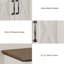 Rangement mural avec barre à serviettes, 3 crochets et tablette réglable, P2, armoire de rangement de haut style 22,15 po, fabrication beige brun, poids de 12,36 lb, hauteur