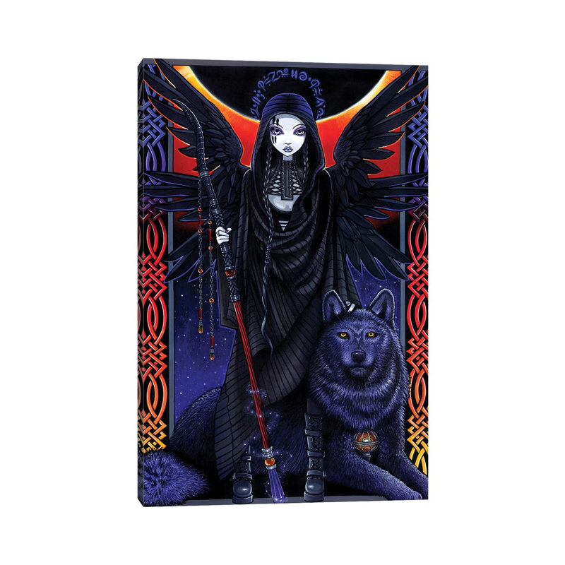 Rayvnwolf 1 Piece Wrapped Canvas Wall Art, 20.32 cm H x 30.48 cm W