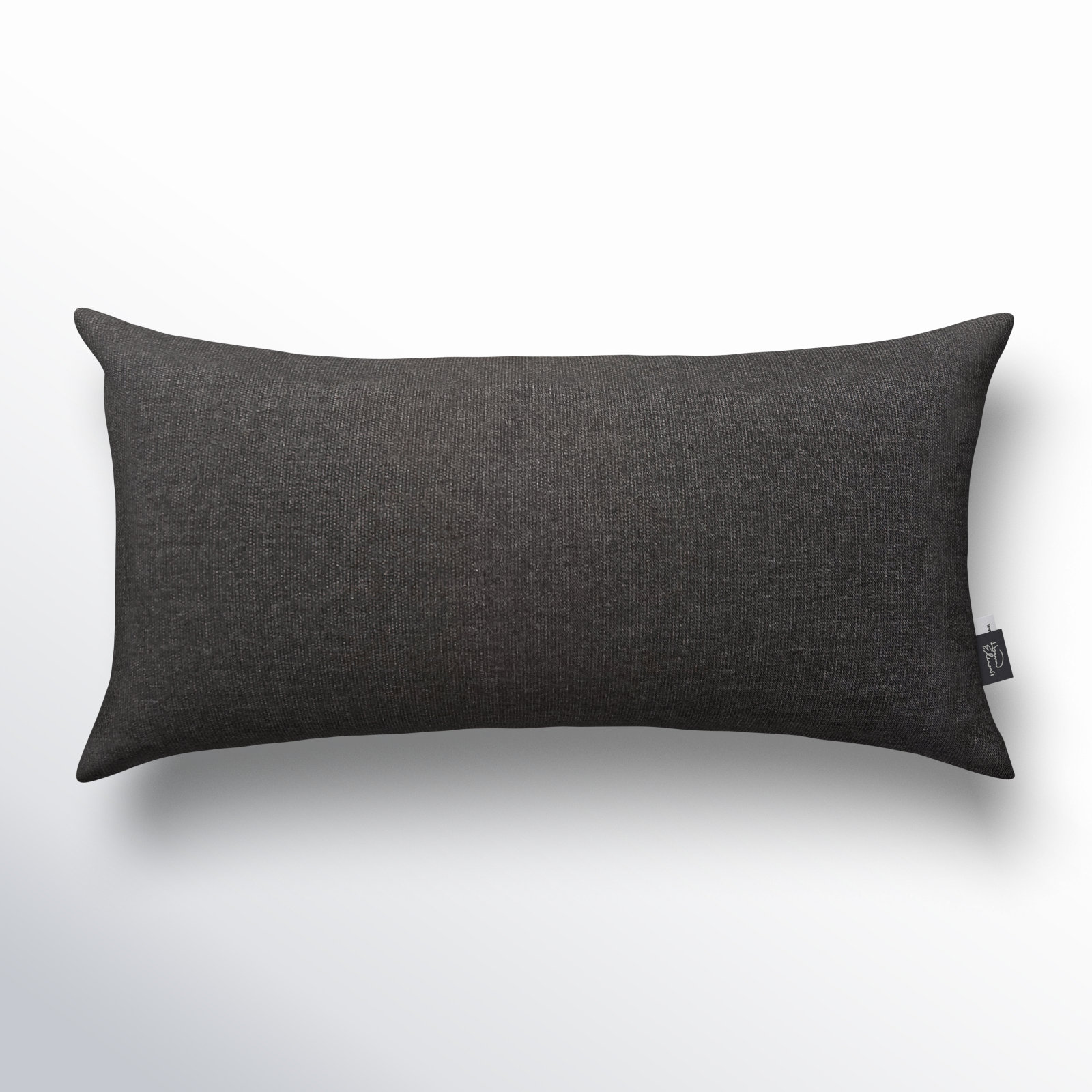 Gemmell 22" x 11" Sunbrella® Throw Pillow, Seascape Charcoal