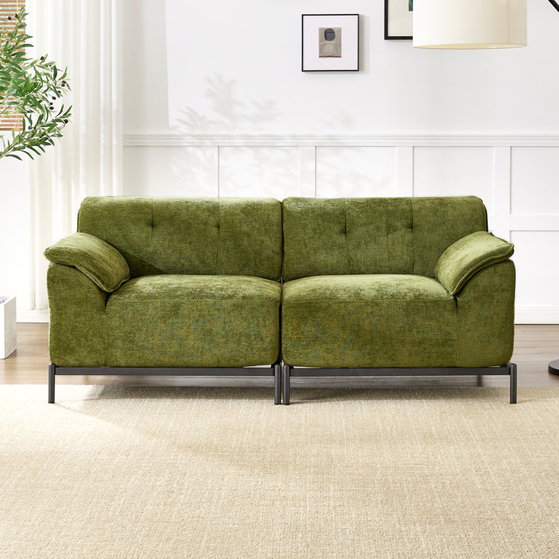 Causeuse 70,9 po, Chenille verte