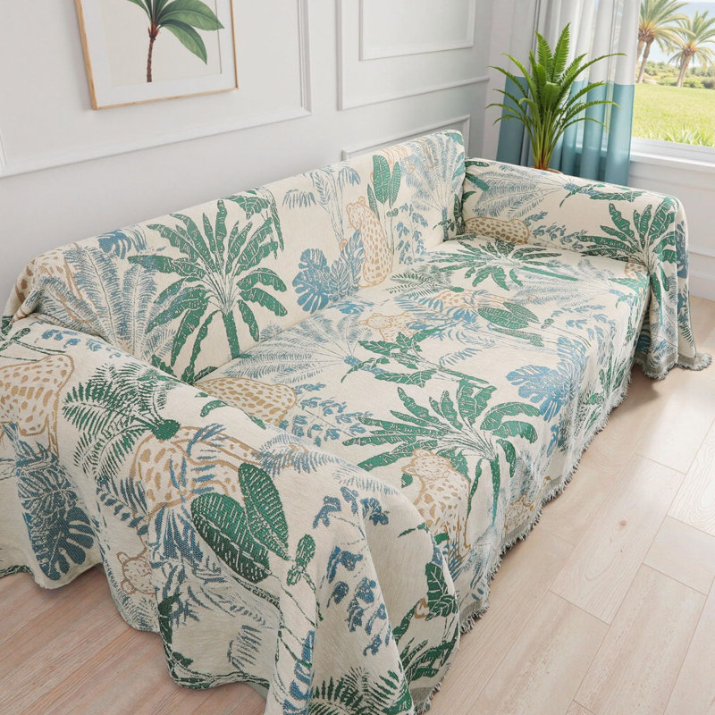 Couverture à motif floral