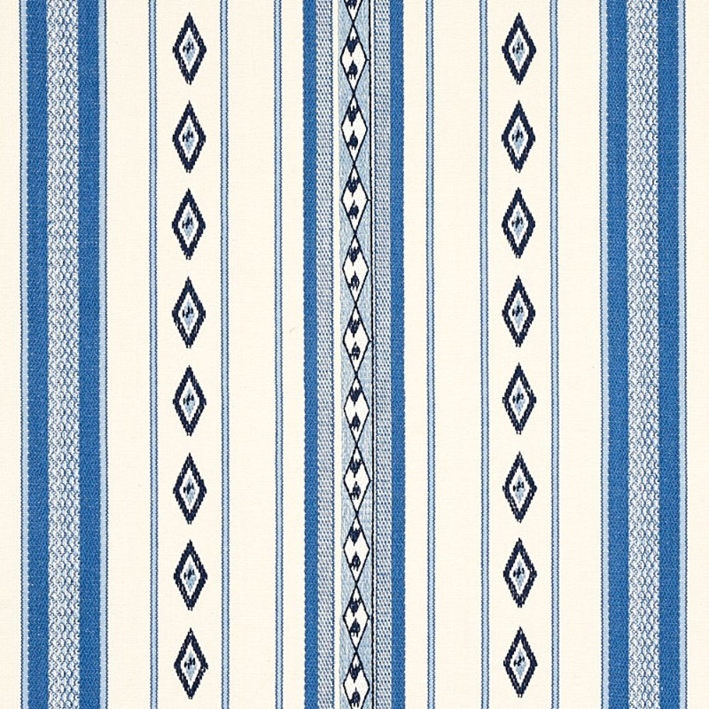 Dakota Stripe Fabric, Blue