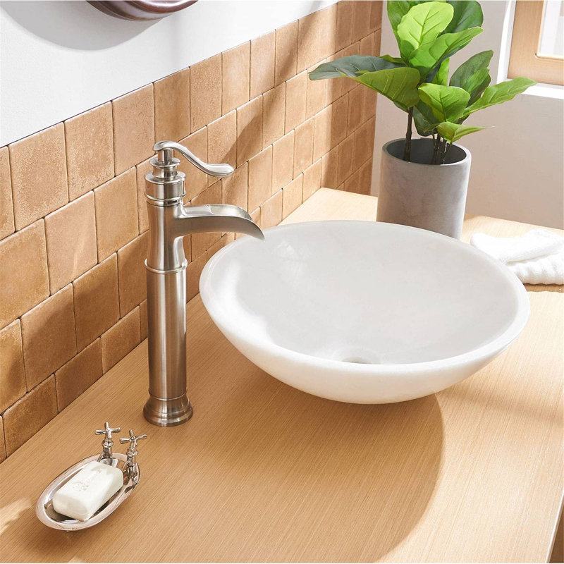 Single-handle Bathroom Faucet, Brushed Nickel, Yes