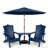 Set Of 2 Folding-Adirondack-Chairs With Connecting Tray-208599109