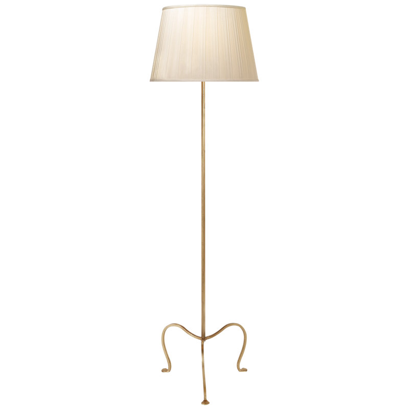 Albert Floor Lamp, Gilded Iron