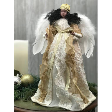 Santa's Workshop 16 Mardi Gras Angel Tree Topper