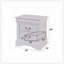 Table de chevet classique à 2 tiroirs, style Louis Philippe, mobilier de chambre durable et facile à assembler-1152307091