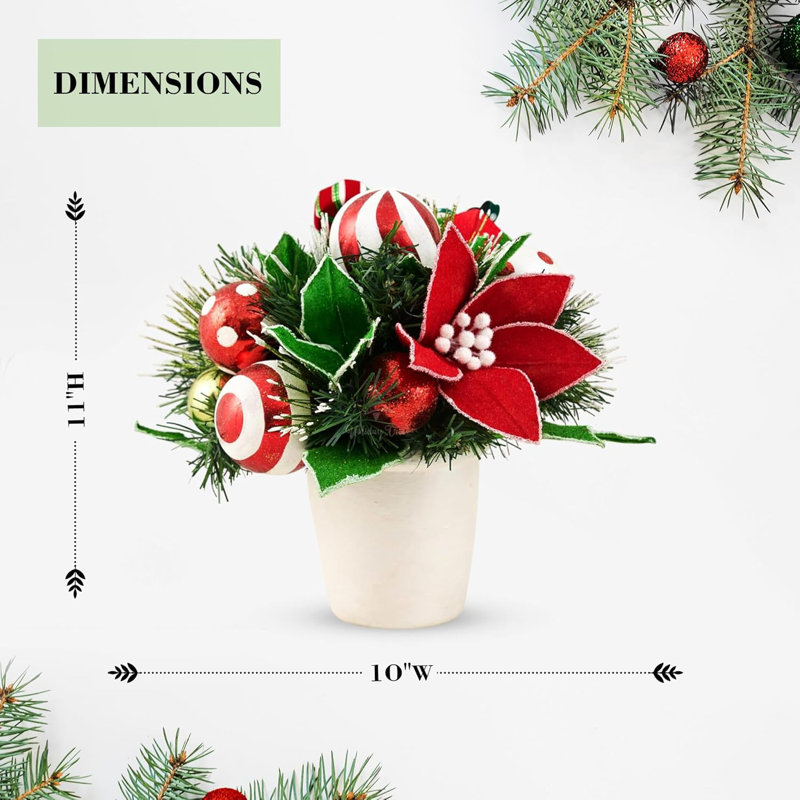 Arrangement de Noël à la menthe poivrée
