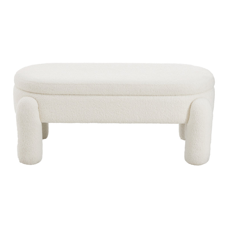 Teddy Novelty Solid Colour Storage Footstool Ottoman