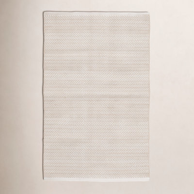 Tapis intérieur / extérieur tissé à la main Herringbone