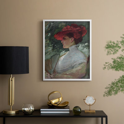 «Vintage Portrait Print CXVI», reproduction encadrée - bois massif