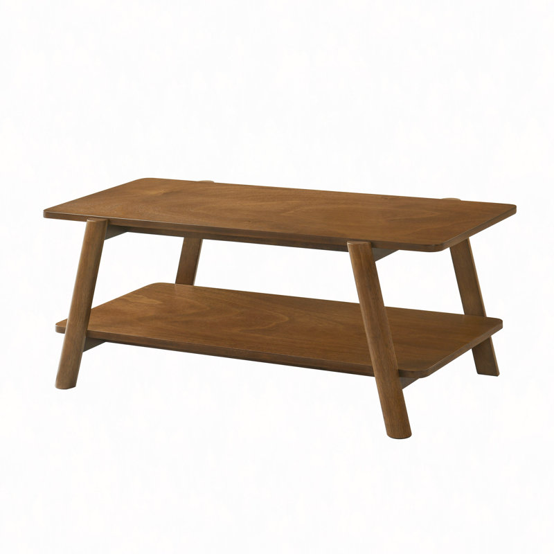 Table basse avec tablette en bois moderne Metz