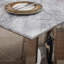 Table de salle à manger en marbre, table de salle à manger rectangulaire en faux marbre 70 po avec base en acier inoxydable à finition miroir, table de cuisine moderne en marbre de grande taille-2145643601-2145643598