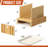Bamboo Bread Slicer With Adjustable Guide And Tray For Homemade Bread, Cakes, Bagels