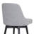 Orfield Modern Swivel Counter or Bar Height Upholstered Armless Bar Stool with Footrest in Wood-281107466-278007332-279282122
