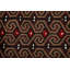 Tapis brun en laine noué à la main de conception unique 2 pi 6 po x 3 pi 7 po
