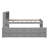 Twin Size Platform Bed With Storage Headboard, Usb, Twin Size Trundle And 3 Drawers-16133688