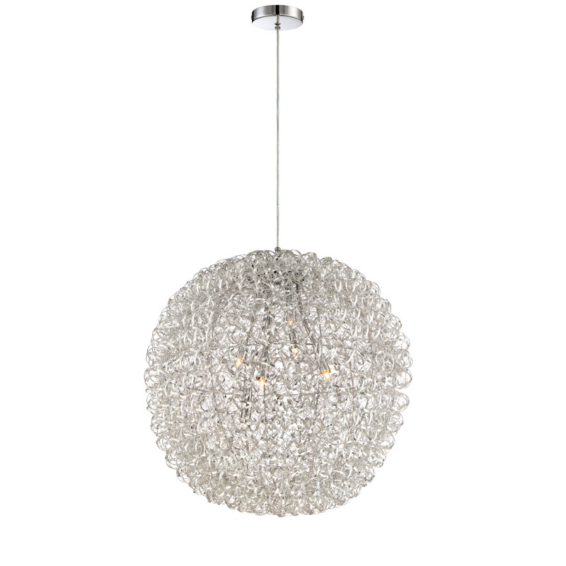 Verdonna 6 - Light Dimmable Globe Chandelier