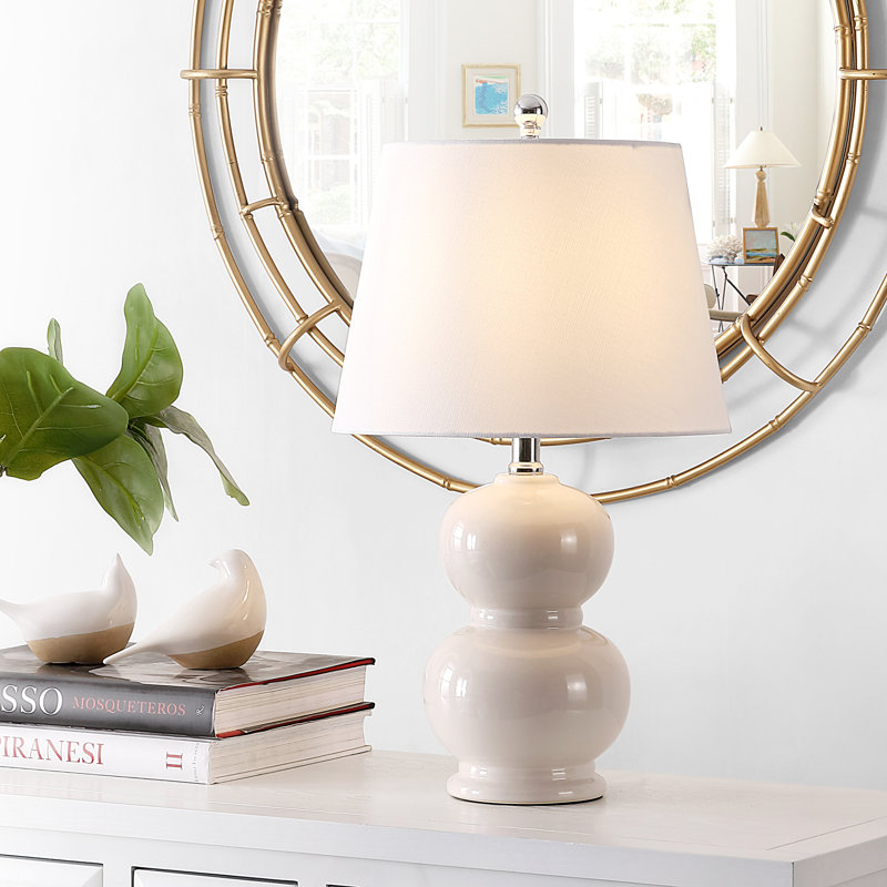 Ceramic Table Lamp, Ivory