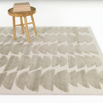 Lucio Olive Organic Half Moons Area Rug