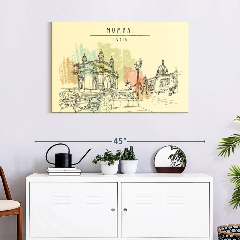 Nicci Mumbai, 24" H x 36" W