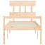 Lutricia EU Single - 90 X 200 Cm Solid Wood Bed