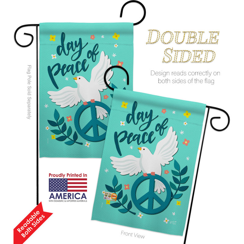 Ensemble de drapeaux 2 côtés en polyester 18,5 po x 13 po