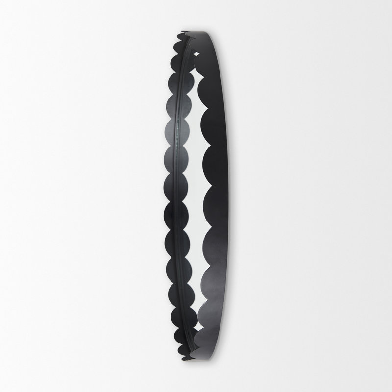 Miroir biseauté de 29,7 po Jiamei, Noir