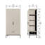 Adam 1 Door Pine Wardrobe