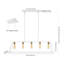 Luminaire suspendu pour îlot de cuisine à 5 lumières Gearld-1921484620