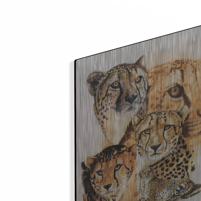 "Expeditious" par Barbara Keith sur métal, H 16 po x l 12 po