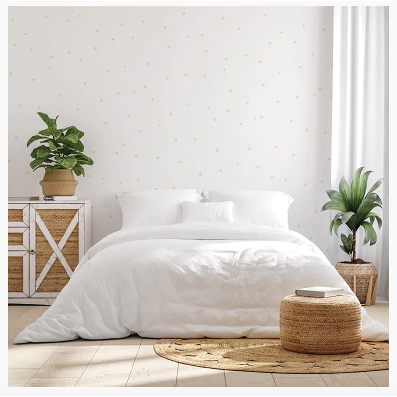 Abstract Non-Wall Damaging Wall Decal, Beige