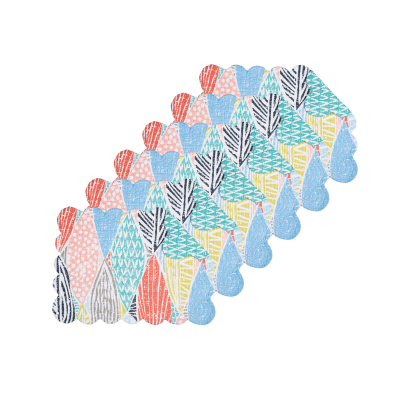 Ensemble de 6 napperons en coton 13 po x 19 po Kinman