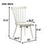 2 chaises d'appoint de salle à manger rustiques en bois massif blanc, design, idéales pour une utilisation dans la pièce, processus d'installation simple et rapide-756309940