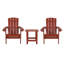 Chaises Adirondack en résine de polyester toutes saisons avec table d'appoint-88681445