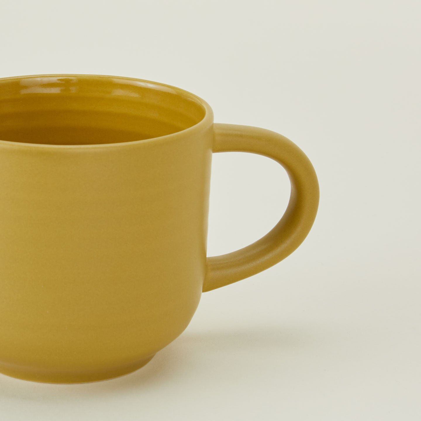 Hirma Stoneware Coffee Mug, Mustard
