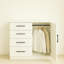 Commode 4 tiroirs avec armoire Minimalist-1942905730
