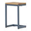 Table d'appoint en bois en forme de C et en fer-133275131