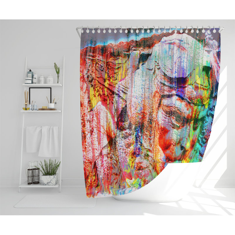 Dilveer Polyester Shower Curtain Set
