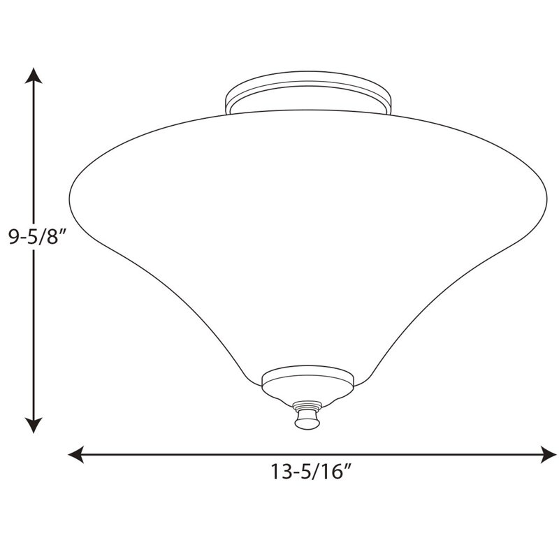 Oliver Glass Semi Flush Mount