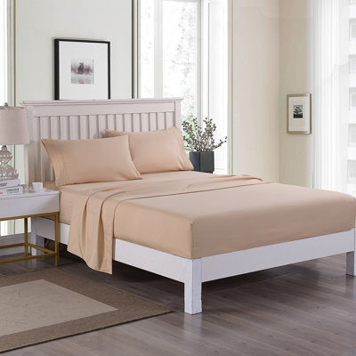 D-BSS4-E-20220419 Microfiber Solid Colour Sheet Set