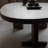 Round solid wood coffee table-104366899
