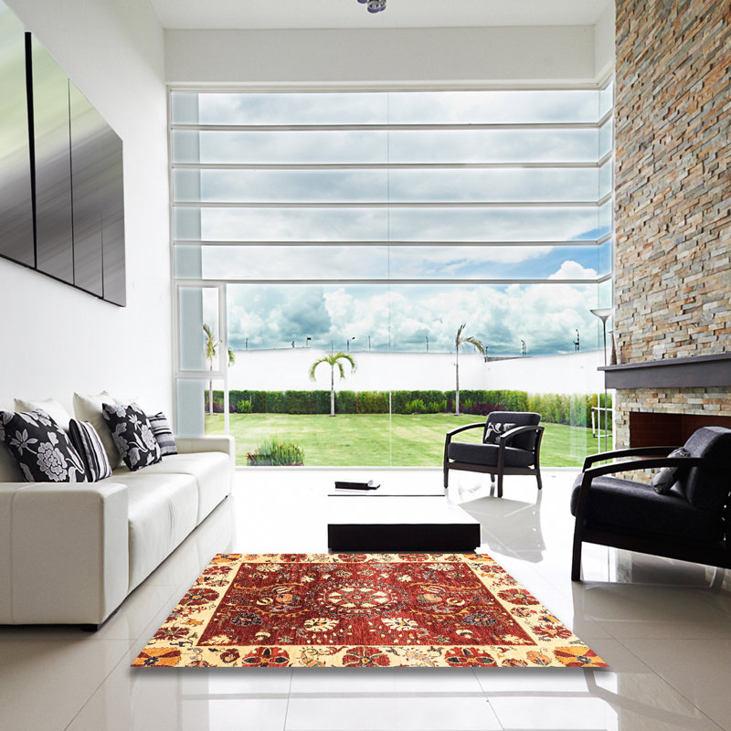 Abstract Indoor Rug, Square 8'