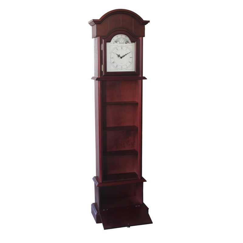 71.75'' H Solid + Manufactured Wood Floor Clock