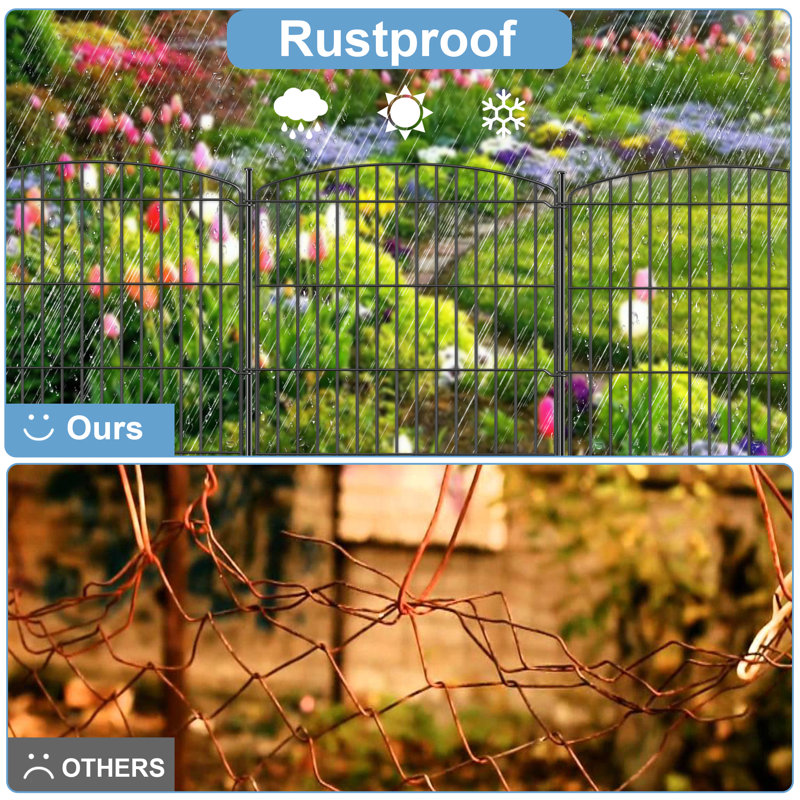 12 Panel Garden Wire Mesh Fence With Door