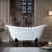 59" x 28" Clawfoot Soaking Acrylic Bathtub-51226569-61051261