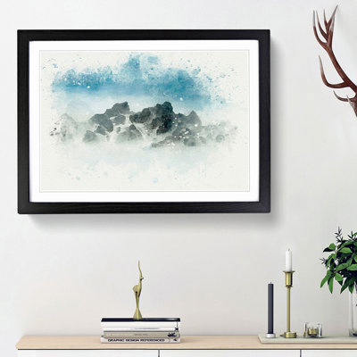 Mist over the Sea in Portugal - Picture Frame Graphic Art Print